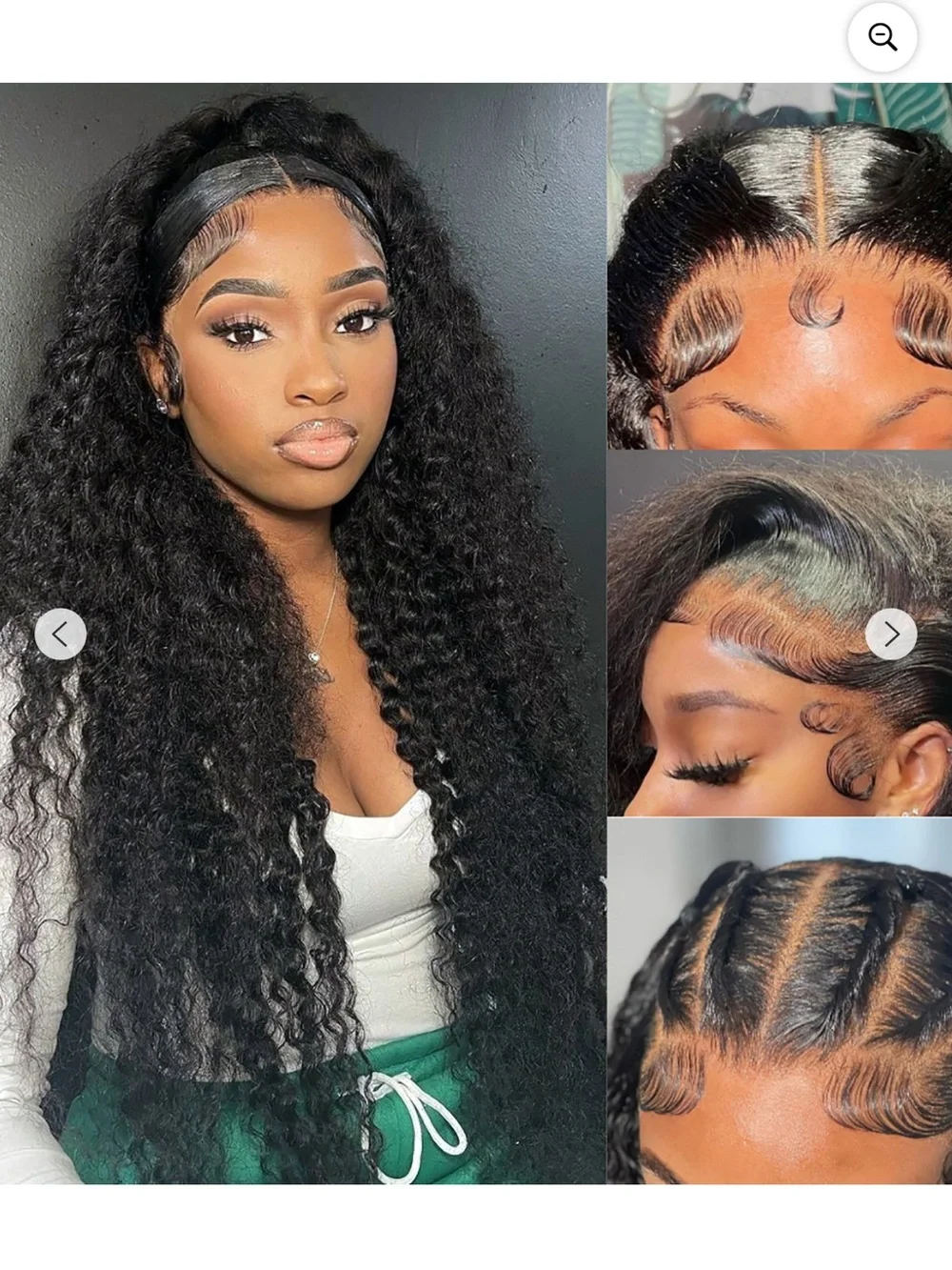 Premium Deep Wave Black Lace Front Wig with Pre-Plucked Hairline